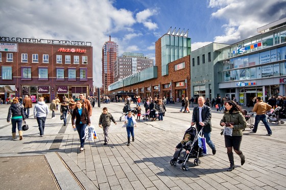 Image of one city center in the Netherlands. What the Netherlands look like.